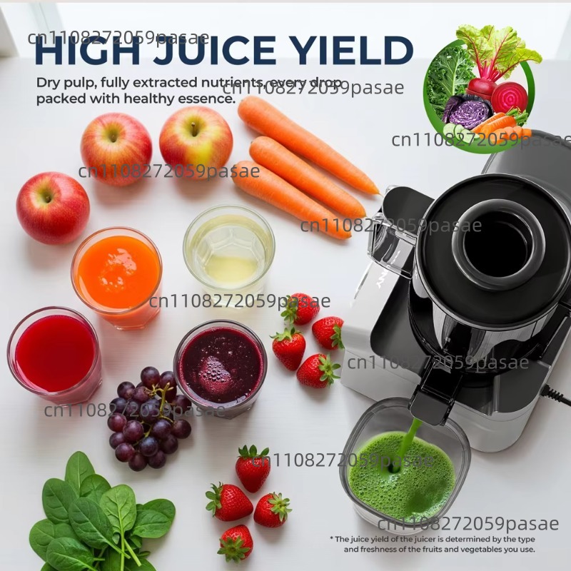 最大出力680W、広口で低速回転のジューサー。果物全体を噛み - Electric Slow Juicer Cold Press のレビューと価格